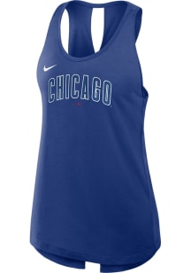 Nike Chicago Cubs Womens Blue Primetime Tank Top