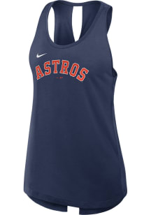 Nike Houston Astros Womens Navy Blue Primetime Tank Top