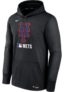 Nike New York Mets Mens Black AC Therma Fit Hood
