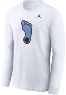 Nike North Carolina Tar Heels White Sport Drop Long Sleeve T Shirt