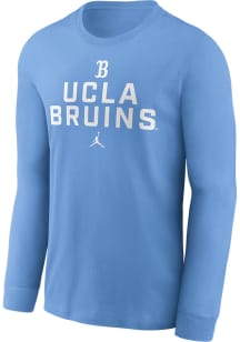 Nike UCLA Bruins Blue Sideline Team Issue Long Sleeve T Shirt