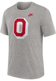 Nike Ohio State Buckeyes Grey Legacy Arch Name Short Sleeve Fashion T Shirt