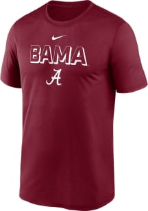 Nike Alabama Crimson Tide Crimson Sideline Legend Short Sleeve T Shirt