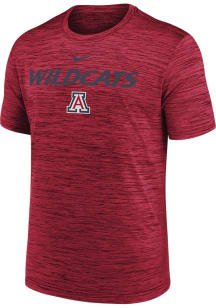 Nike Arizona Wildcats Red Sideline Velocity Short Sleeve T Shirt