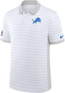 Nike Detroit Lions Mens White Sideline Victory Short Sleeve Polo