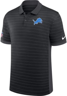 Nike Detroit Lions Mens Black Sideline Victory Short Sleeve Polo