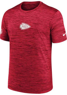 Nike Kansas City Chiefs Red Sideline Team Issue Short Sleeve T Shirt