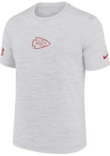 Nike Kansas City Chiefs White Sideline Team Issue Short Sleeve T Shirt