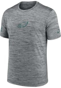 Nike Philadelphia Eagles Grey Sideline Team Issue Short Sleeve T Shirt