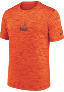 Nike Cleveland Browns Orange Sideline Team Issue Short Sleeve T Shirt
