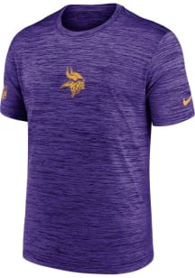 Nike Minnesota Vikings Purple Sideline Team Issue Short Sleeve T Shirt
