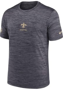 Nike New Orleans Saints Black Sideline Team Issue Short Sleeve T Shirt
