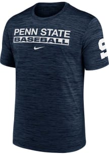 Nike Penn State Nittany Lions Navy Blue BASEBALL 2 HIT Short Sleeve T Shirt