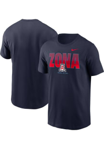 Nike Arizona Wildcats Navy Blue LOCAL IMPRINT Short Sleeve T Shirt