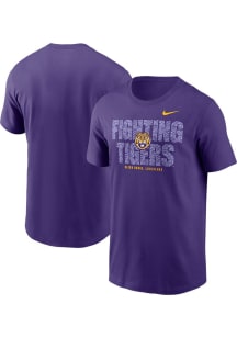 Nike LSU Tigers Purple LOCAL IMPRINT Short Sleeve T Shirt