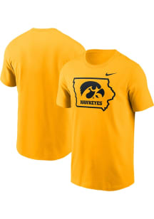 Nike Iowa Hawkeyes Gold LOCAL FLAIR Short Sleeve T Shirt