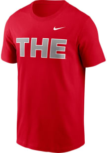 Nike Ohio State Buckeyes Red THE Short Sleeve T Shirt