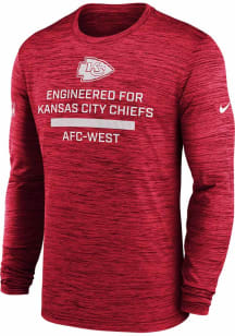 Nike Kansas City Chiefs Red Sideline Team Issue Long Sleeve T-Shirt
