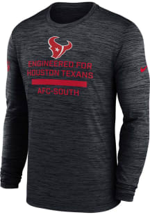 Nike Houston Texans Navy Blue Sideline Team Issue Long Sleeve T-Shirt