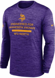 Nike Minnesota Vikings Purple Sideline Team Issue Long Sleeve T-Shirt