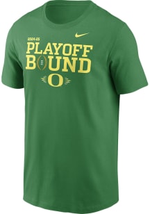 Nike Oregon Ducks Green Football CFP Bound 2024 Short Sleeve T Shirt