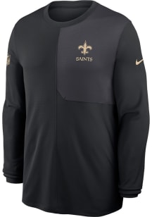 Nike New Orleans Saints Black Sideline Coach Long Sleeve T-Shirt