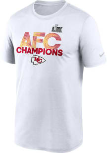 Nike Kansas City Chiefs White 2024 Conference Champions Short Sleeve T Shirt