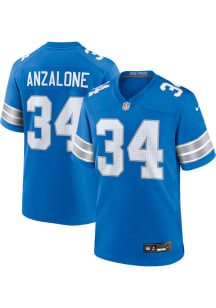 Alex Anzalone  Nike Detroit Lions Blue Home Football Jersey