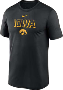 Nike Iowa Hawkeyes Black Sideline Legend Short Sleeve T Shirt