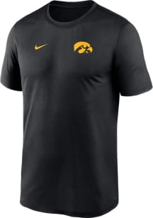 Nike Iowa Hawkeyes Black Sideline Legend Short Sleeve T Shirt