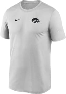 Nike Iowa Hawkeyes Grey Sideline Legend Short Sleeve T Shirt