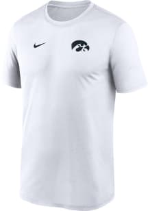 Nike Iowa Hawkeyes White Sideline Legend Short Sleeve T Shirt