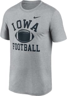 Nike Iowa Hawkeyes Grey Legend Football Short Sleeve T Shirt