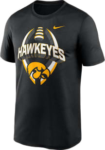 Nike Iowa Hawkeyes Black Legend Football Short Sleeve T Shirt