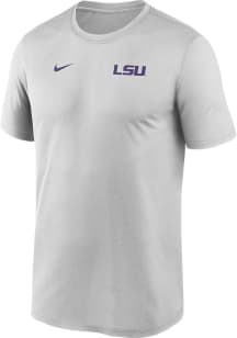 Nike LSU Tigers Grey Sideline Legend Short Sleeve T Shirt