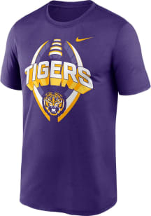 Nike LSU Tigers Purple Legend Football Short Sleeve T Shirt