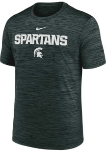 Nike Michigan State Spartans Green Sideline Velocity Short Sleeve T Shirt