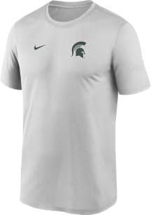 Nike Michigan State Spartans Grey Sideline Legend Short Sleeve T Shirt