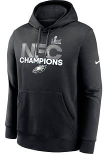 Nike Philadelphia Eagles Mens Black 2024 Conference Champions Hood