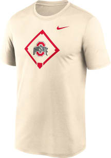 Nike Ohio State Buckeyes Natural BASEBALL DIAMOND Short Sleeve T Shirt