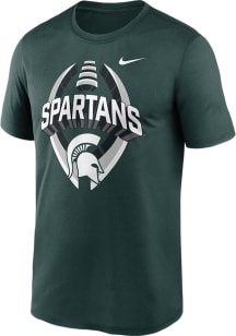 Nike Michigan State Spartans Green Legend Football Short Sleeve T Shirt