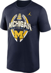 Nike Michigan Wolverines Blue Legend Football Short Sleeve T Shirt