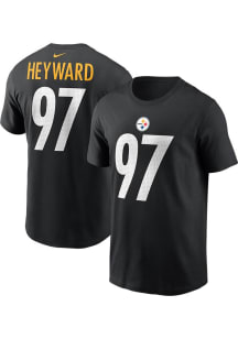 Cameron Heyward Pittsburgh Steelers Black Home Short Sleeve Player T Shirt