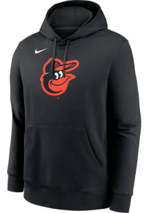 Nike Baltimore Orioles Mens Black Logo Club Long Sleeve Hoodie