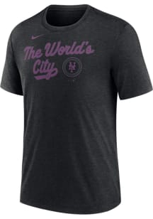 Nike New York Mets Black City Connect Short Sleeve Fashion T Shirt