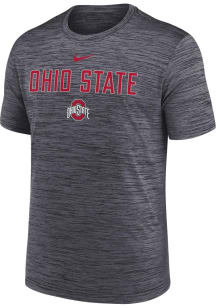 Nike Ohio State Buckeyes Black Sideline Velocity Short Sleeve T Shirt