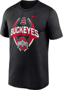 Nike Ohio State Buckeyes Black Legend Football Short Sleeve T Shirt