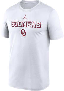 Nike Oklahoma Sooners White Sideline Legend Short Sleeve T Shirt