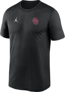 Nike Oklahoma Sooners Black Sideline Legend Short Sleeve T Shirt