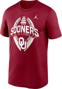 Nike Oklahoma Sooners Crimson Legend Football Short Sleeve T Shirt
